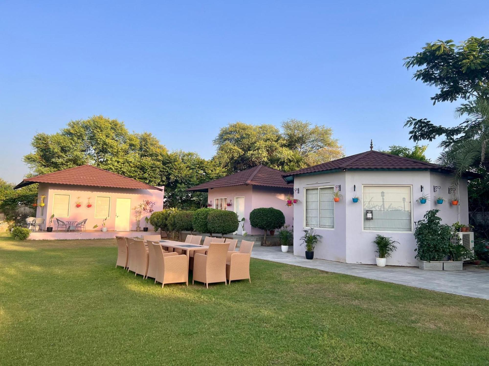 Gazibo Elegant Farm Stay With Swimming Pool Jaipur Eksteriør bilde